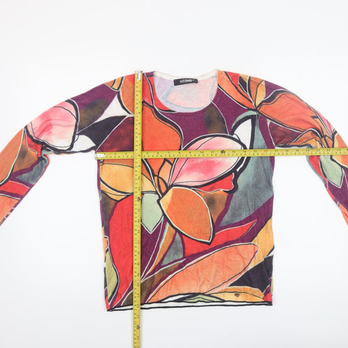 Gollehaug Women’s Multicoloured Floral Pullover Jumper Size 8