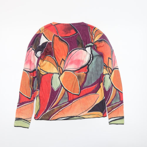 Gollehaug Women’s Multicoloured Floral Pullover Jumper Size 8