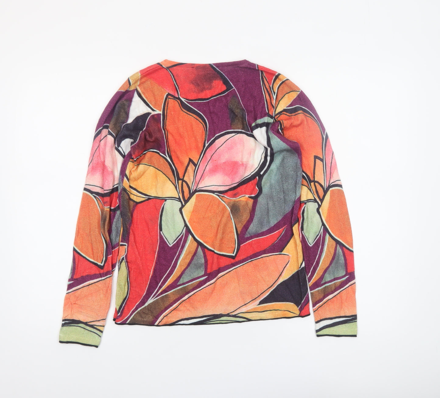 Gollehaug Women’s Multicoloured Floral Pullover Jumper Size 8