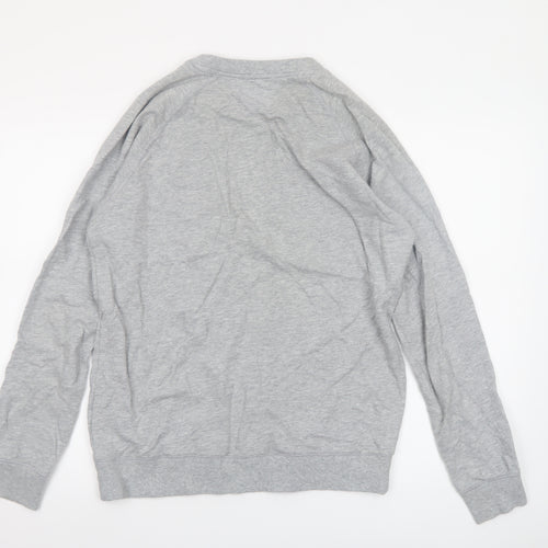 Tommy Hilfiger Men's Grey Crew Neck Cotton Sweatshirt M