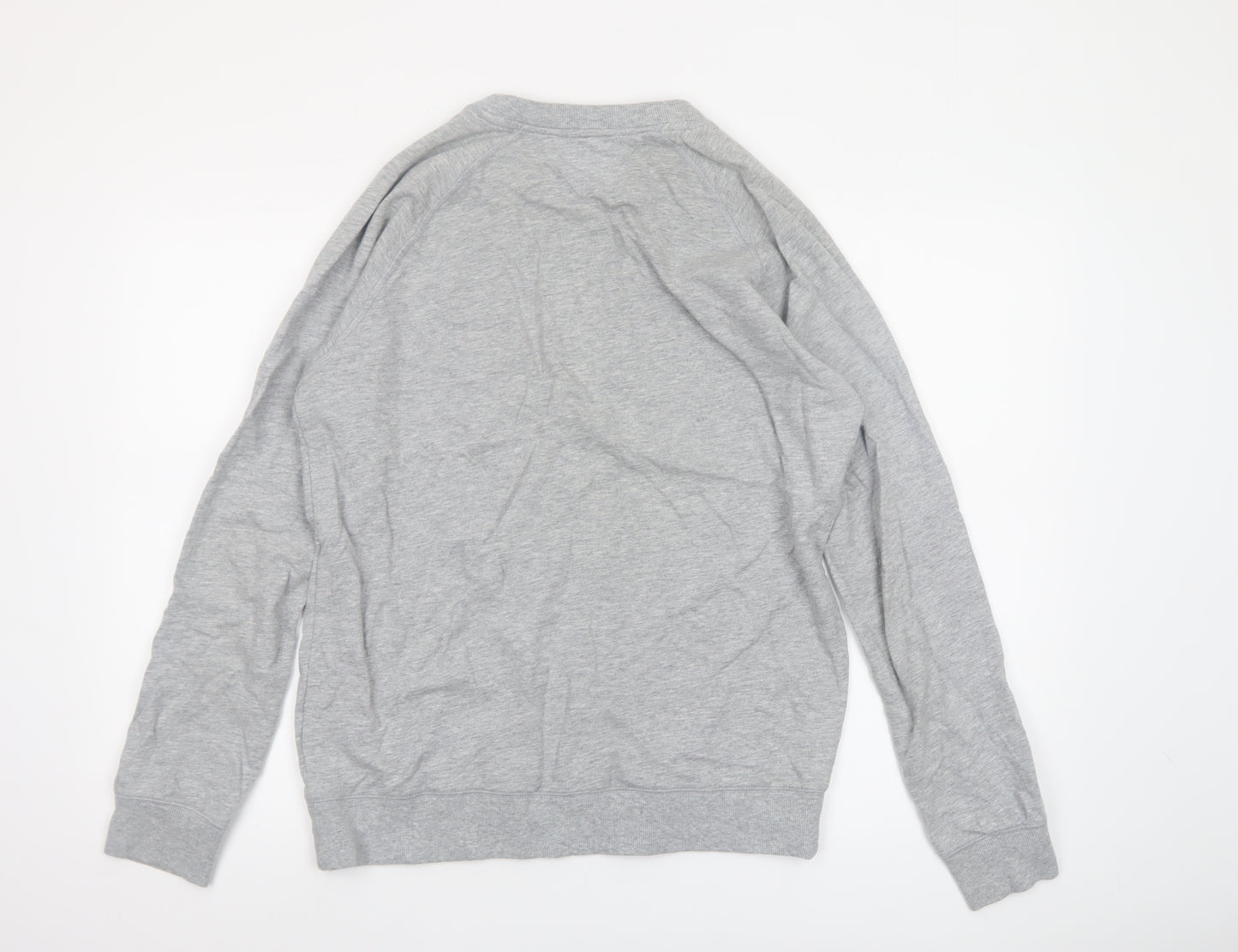 Tommy Hilfiger Men's Grey Crew Neck Cotton Sweatshirt M