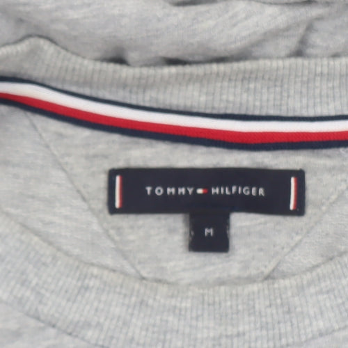 Tommy Hilfiger Men's Grey Crew Neck Cotton Sweatshirt M