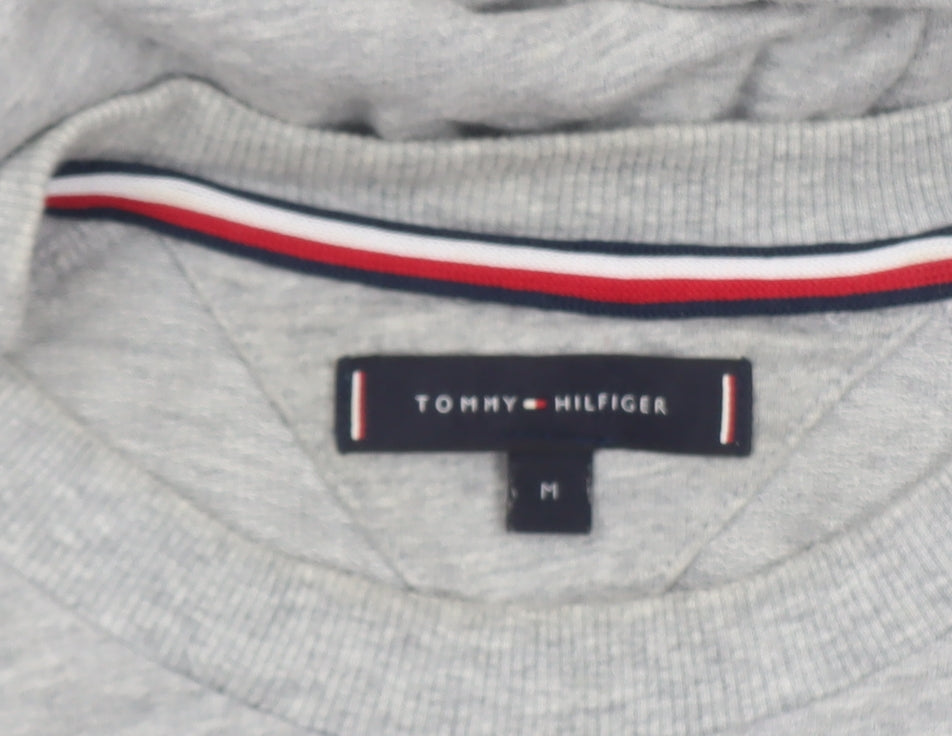 Tommy Hilfiger Men's Grey Crew Neck Cotton Sweatshirt M