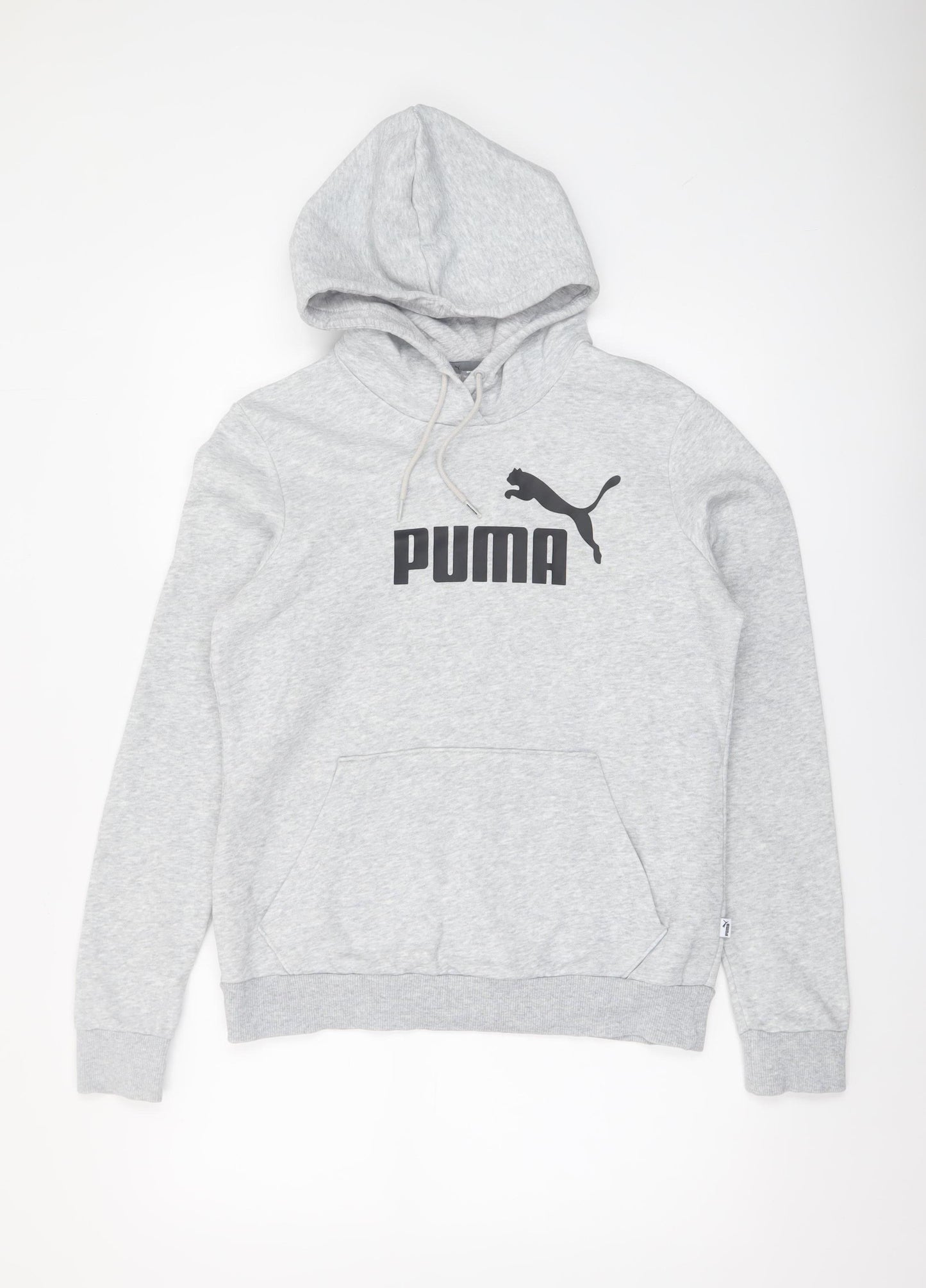 Puma Women's Grey Pullover Hoodie Size 14 Hooded Sweatshirt