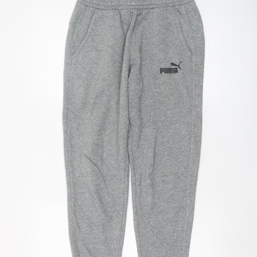 Puma Men's Grey Jogger Sweatpants Size S Regular Fit Casual Sportswear