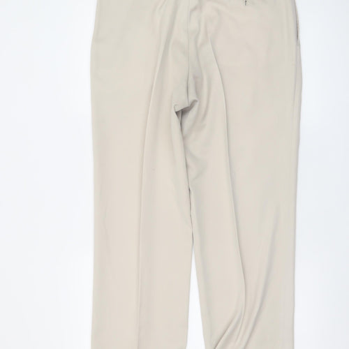 Bertolucci Men's Beige Pleated Dress Trousers Size 34W 29.5L