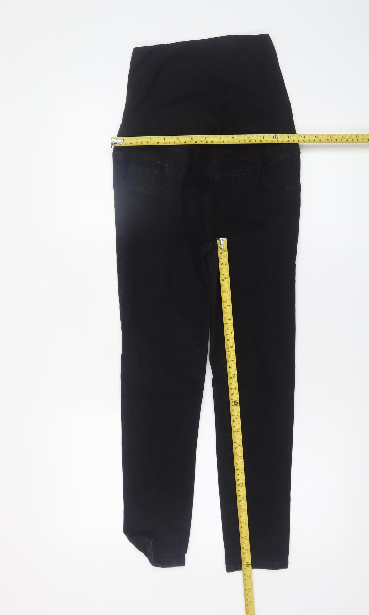 Next Women’s Black Maternity Jegging Jeans Size 8S High Rise Slim Fit