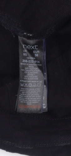 Next Women’s Black Maternity Jegging Jeans Size 8S High Rise Slim Fit