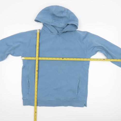 John Lewis Boys Blue Pullover Hoodie 12 Years 100% Cotton Casual