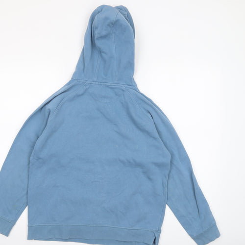 John Lewis Boys Blue Pullover Hoodie 12 Years 100% Cotton Casual