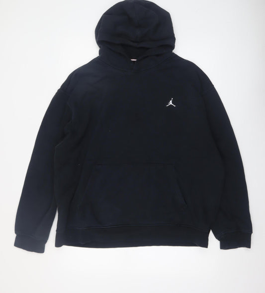 Jordan Men's Black Pullover Hoodie XL Fleece Logo Sportswear