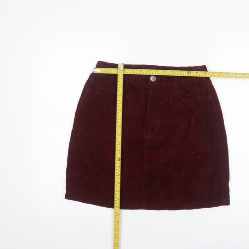 New Look Women’s Brown Corduroy Short Skirt Size 10 Tall