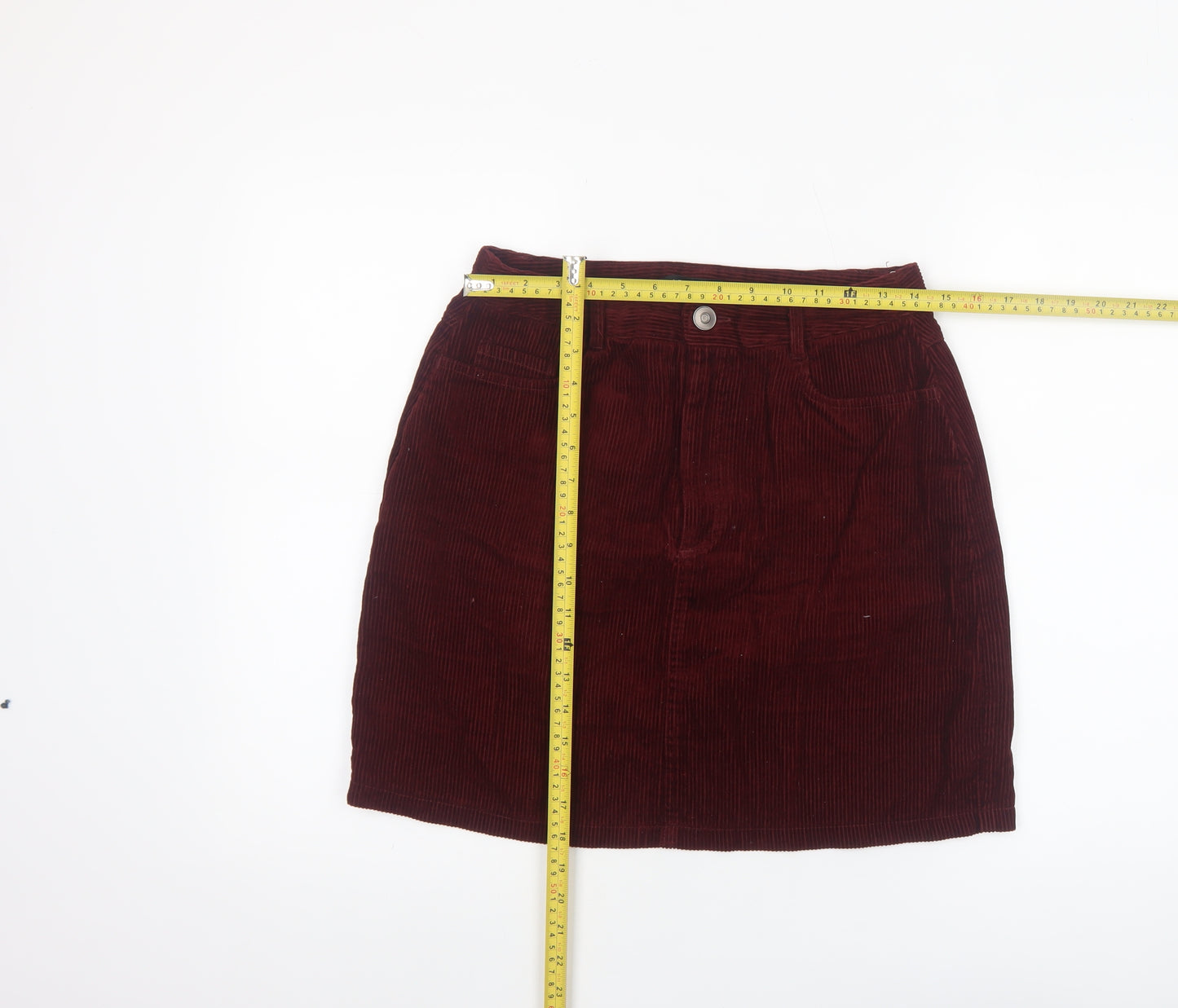 New Look Women’s Brown Corduroy Short Skirt Size 10 Tall