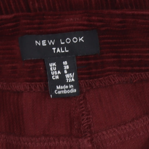 New Look Women’s Brown Corduroy Short Skirt Size 10 Tall