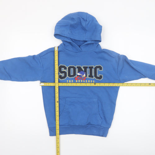 Sega Boys Blue Sonic the Hedgehog Pullover Hoodie 7-8 Years