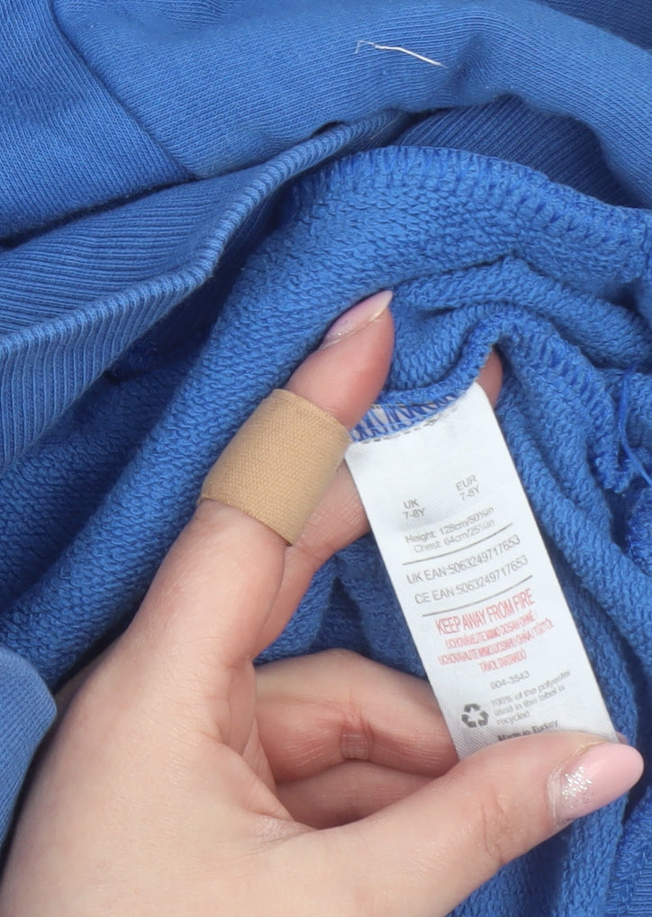 Sega Boys Blue Sonic the Hedgehog Pullover Hoodie 7-8 Years