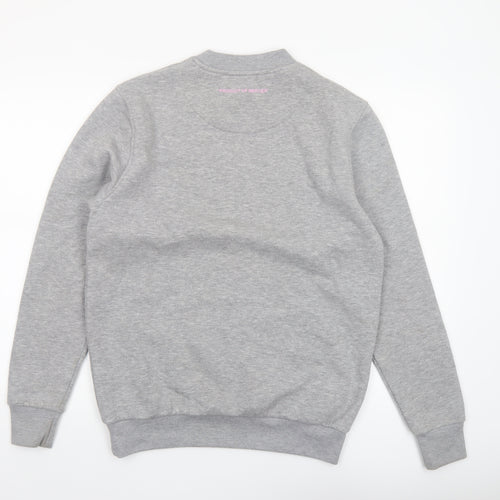 Mercier Men's Grey XS Regular Fit Logo Sweatshirt