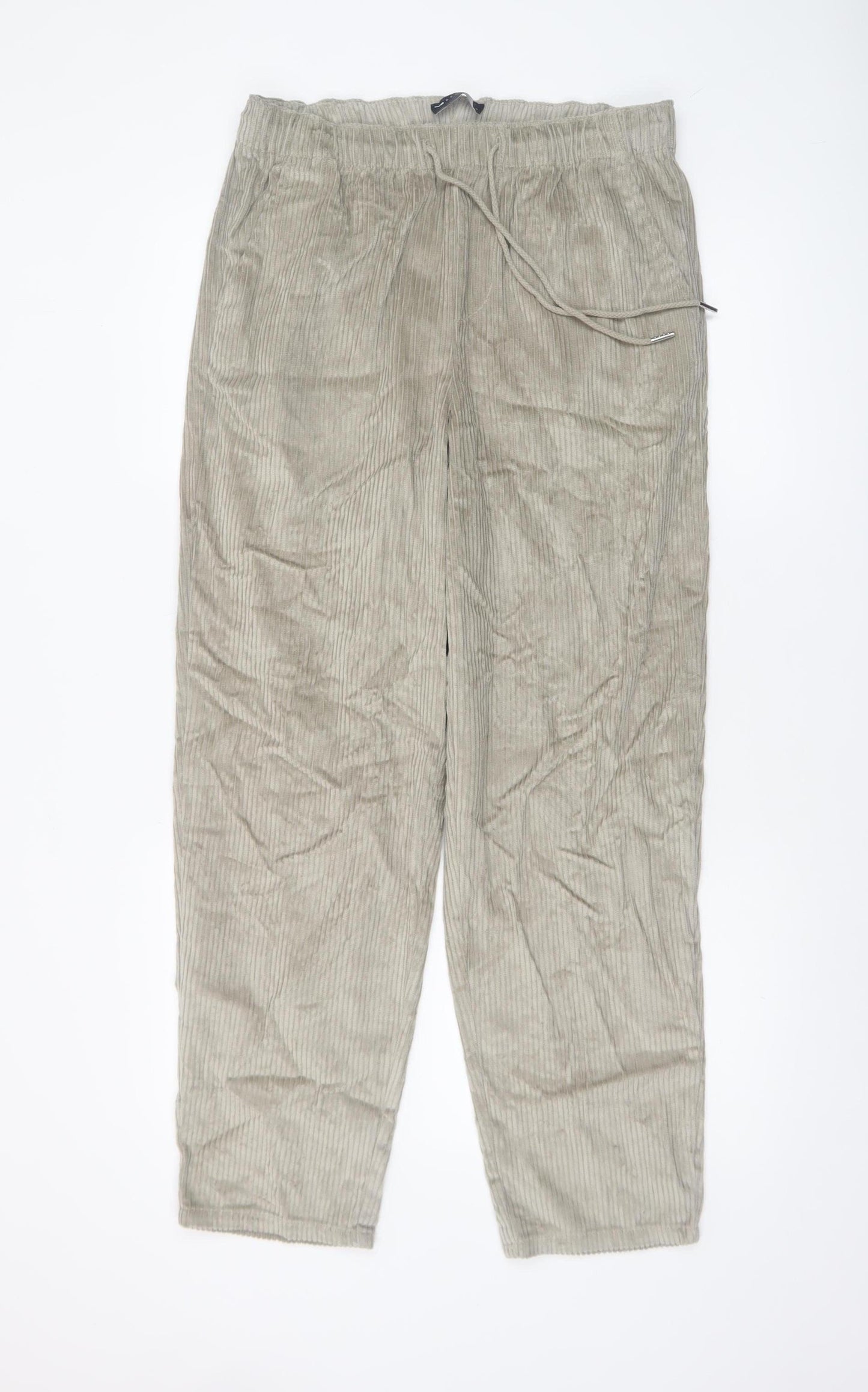 ASOS Design Women’s Beige Corduroy Drawstring Trousers S