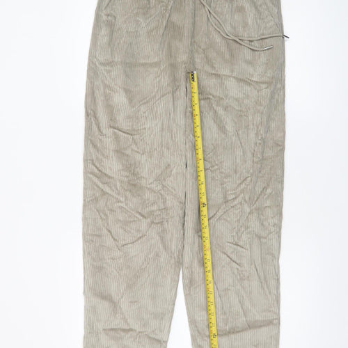 ASOS Design Women’s Beige Corduroy Drawstring Trousers S