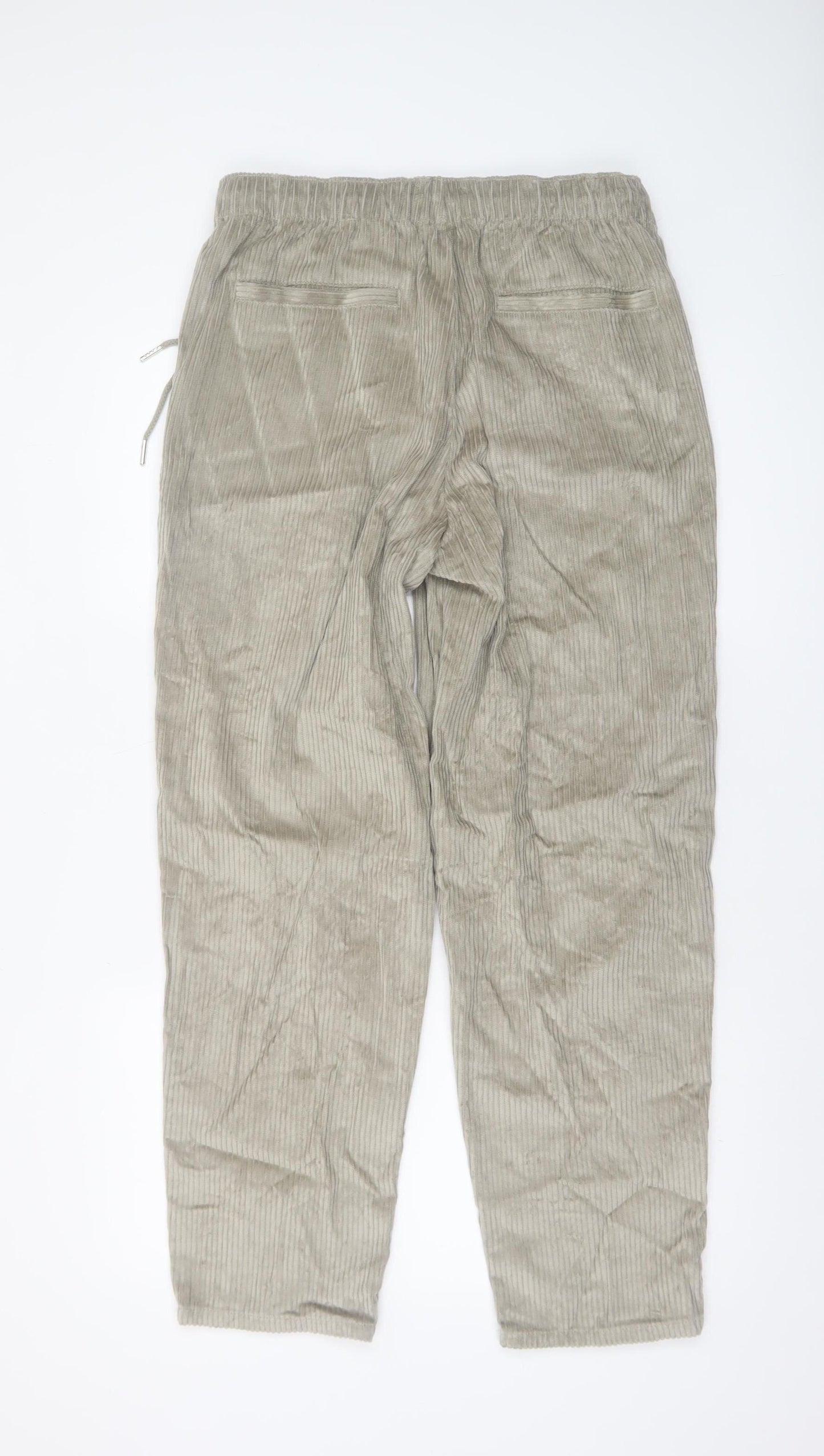 ASOS Design Women’s Beige Corduroy Drawstring Trousers S
