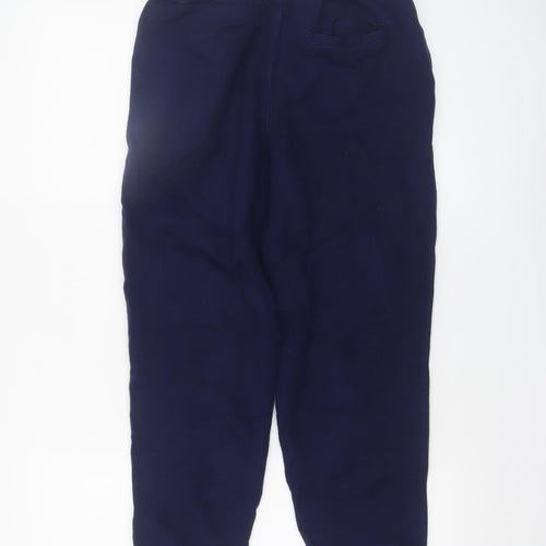 Ralph Lauren Boys Blue Jogger Sweatpants L 14-16 Years Cotton Fleece