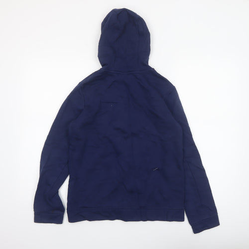 Nike Boys Navy Full Zip Hoodie XL 158-170cm Cotton Blend Casual Wear