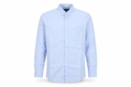 Paul Costelloe Living Men's Blue Regular Fit Long Sleeve Dress Shirt M