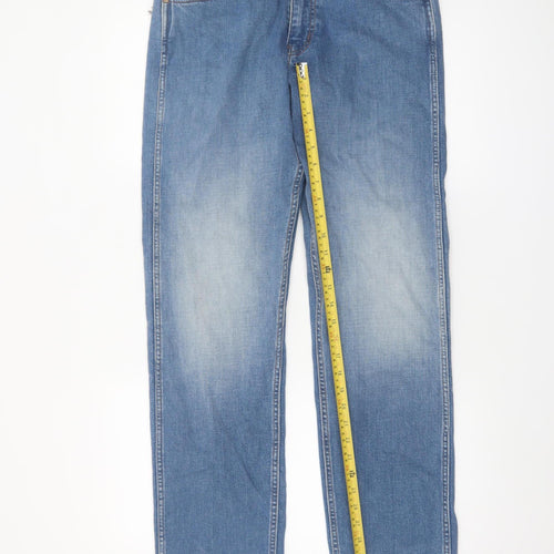Wrangler Men’s Blue 30x32 Relaxed Straight Denim Jeans