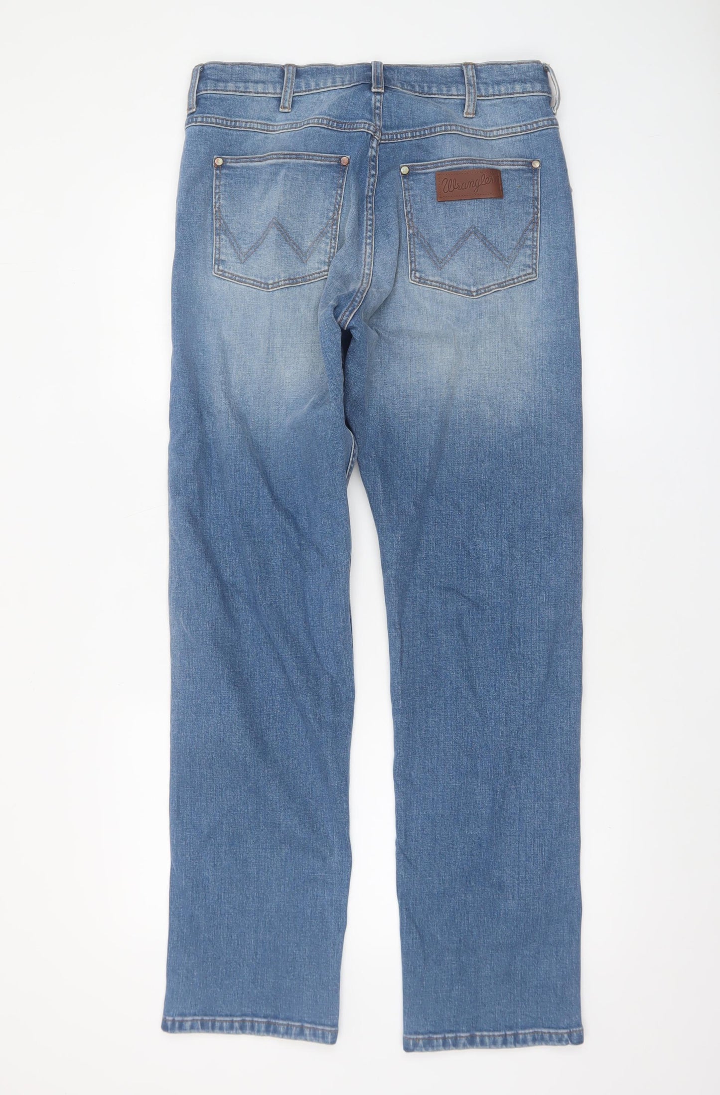 Wrangler Men’s Blue 30x32 Relaxed Straight Denim Jeans