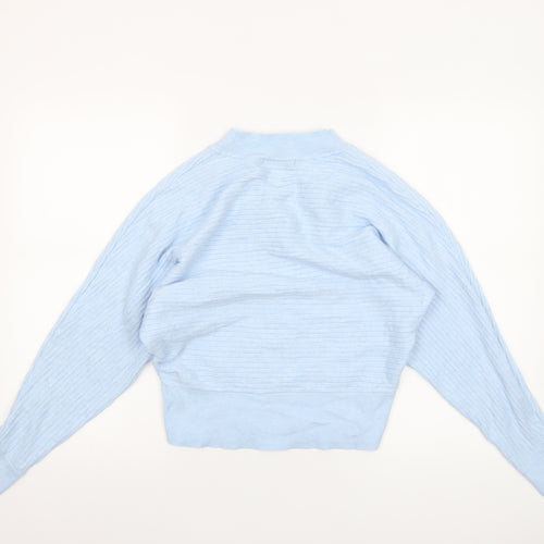 Dunnes Women's Blue V-Neck Knit Jumper Size S