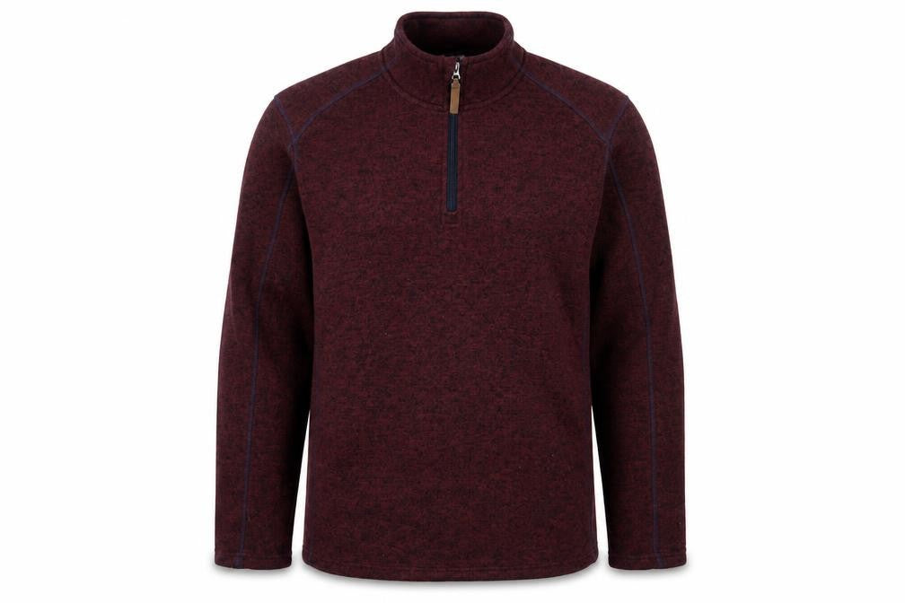 Mountain Warehouse Men's Red 1/4 Zip Fleece Sweatshirt Size L