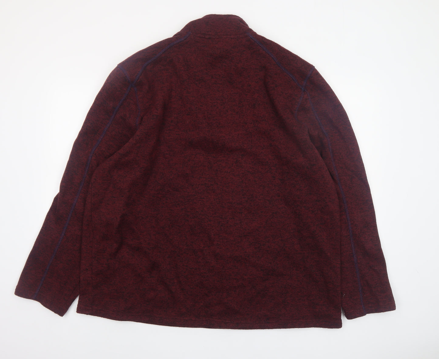 Mountain Warehouse Men's Red 1/4 Zip Fleece Sweatshirt Size L