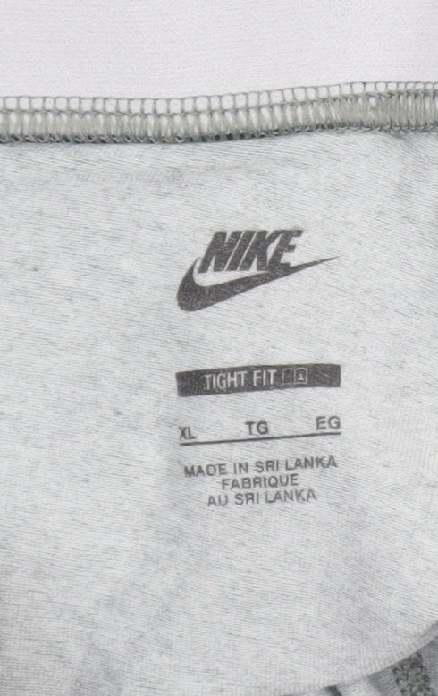 Nike Womens Grey Tight Fit Biker Shorts XL Cotton Blend Activewear
