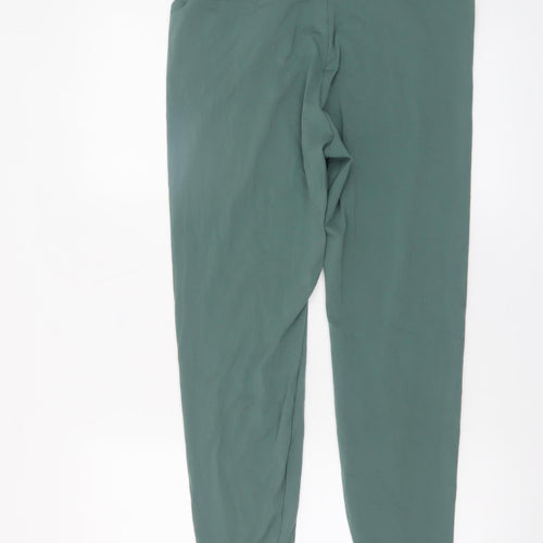 Oysho Womens Green XL Leggings Yoga High Waist Stretch Trousers