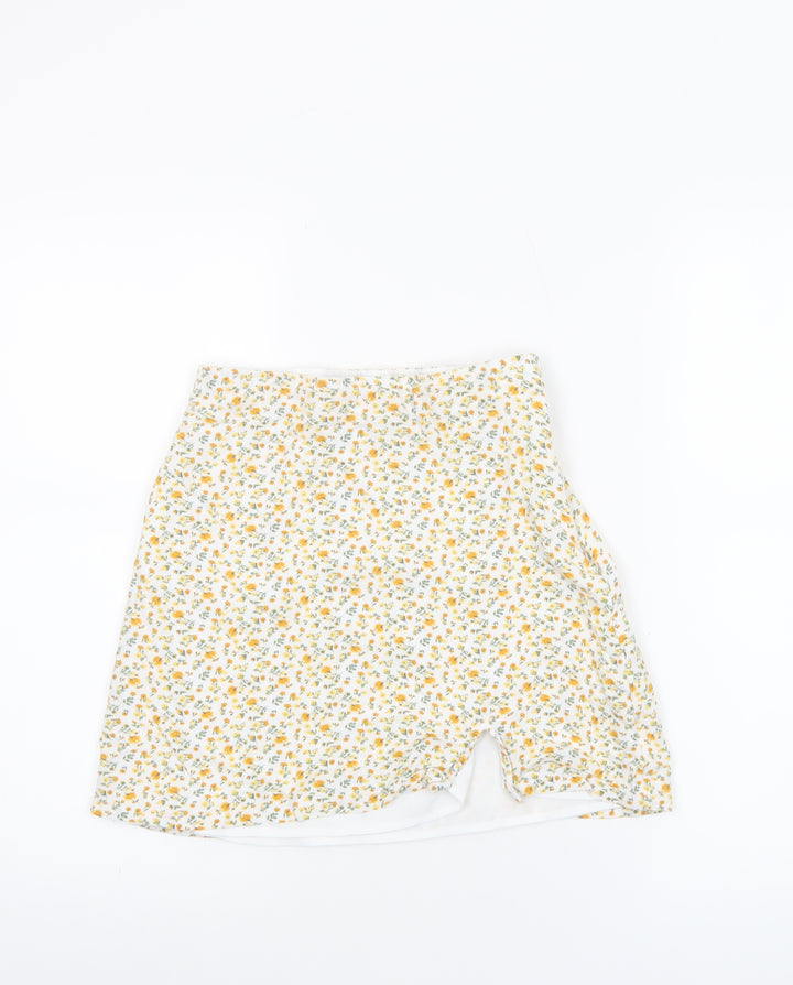 Hollister Women’s XS Floral High Rise A-Line Short Skirt