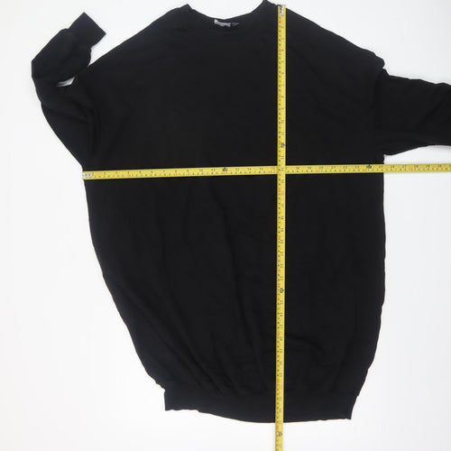 ASOS Design Women’s Black Oversized Cotton Sweatshirt UK 8
