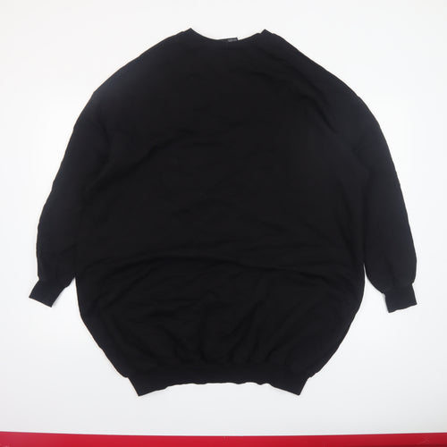 ASOS Design Women’s Black Oversized Cotton Sweatshirt UK 8