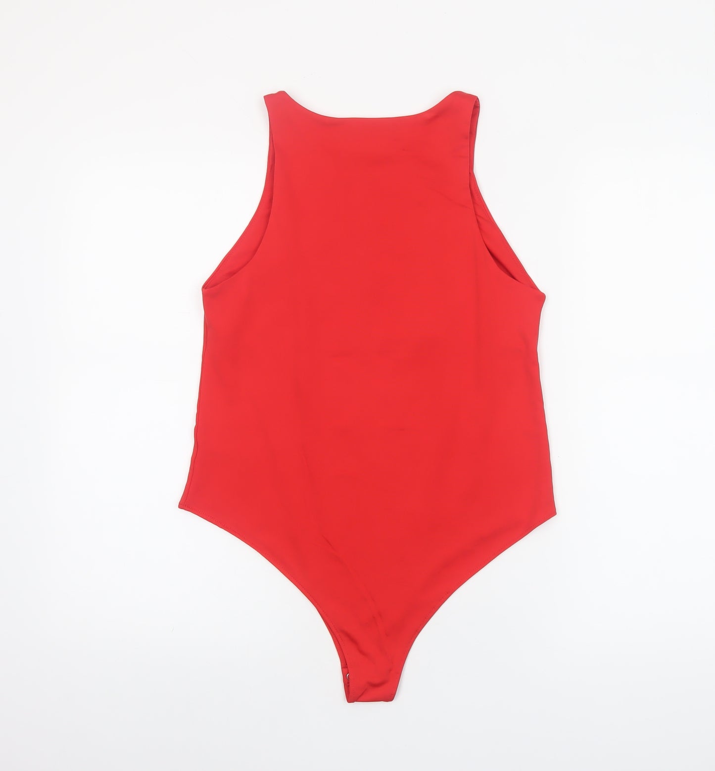 Dunnes Women Red Bodysuit Medium Sleeveless Scoop Neck Stretch