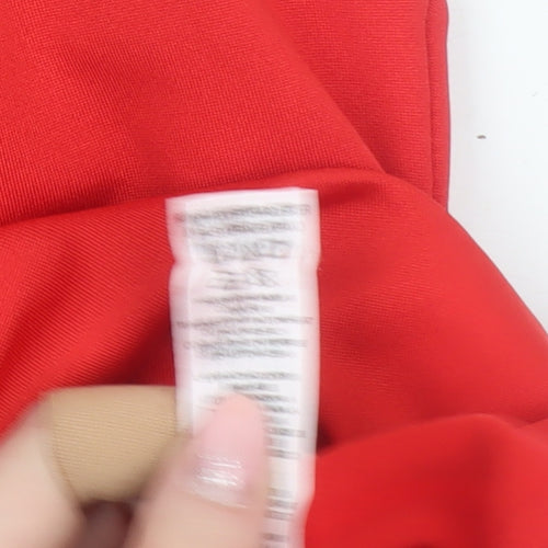Dunnes Women Red Bodysuit Medium Sleeveless Scoop Neck Stretch