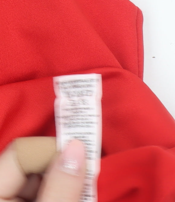 Dunnes Women Red Bodysuit Medium Sleeveless Scoop Neck Stretch