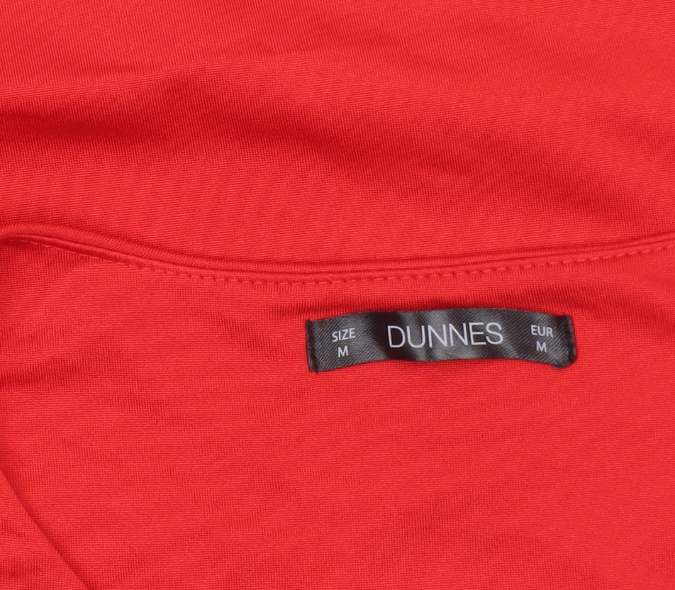 Dunnes Women Red Bodysuit Medium Sleeveless Scoop Neck Stretch