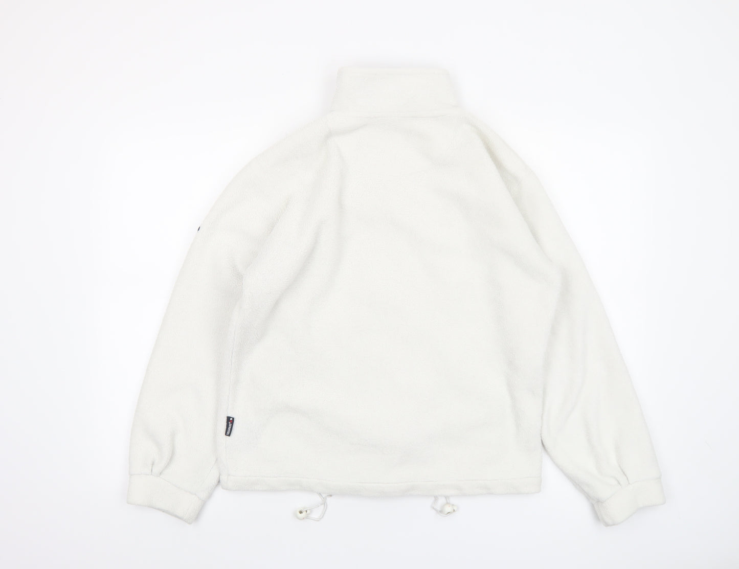 Trespass Womens White Fleece Jacket Size S Full Zip Outdoor Warm Layer