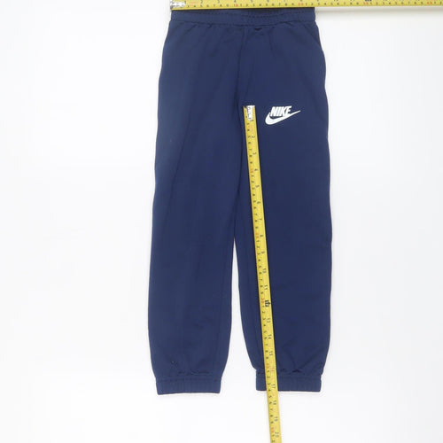 Nike Boys Blue Jogger Trousers 4-5 Years Elastic Waist Sports Pants