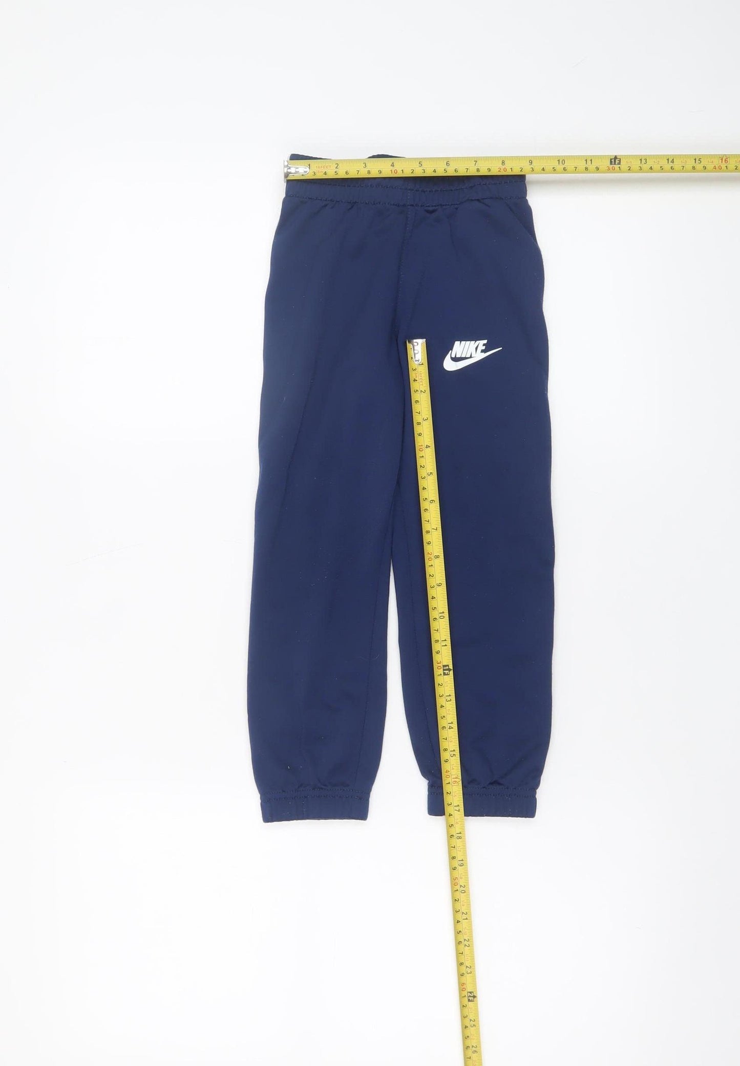 Nike Boys Blue Jogger Trousers 4-5 Years Elastic Waist Sports Pants