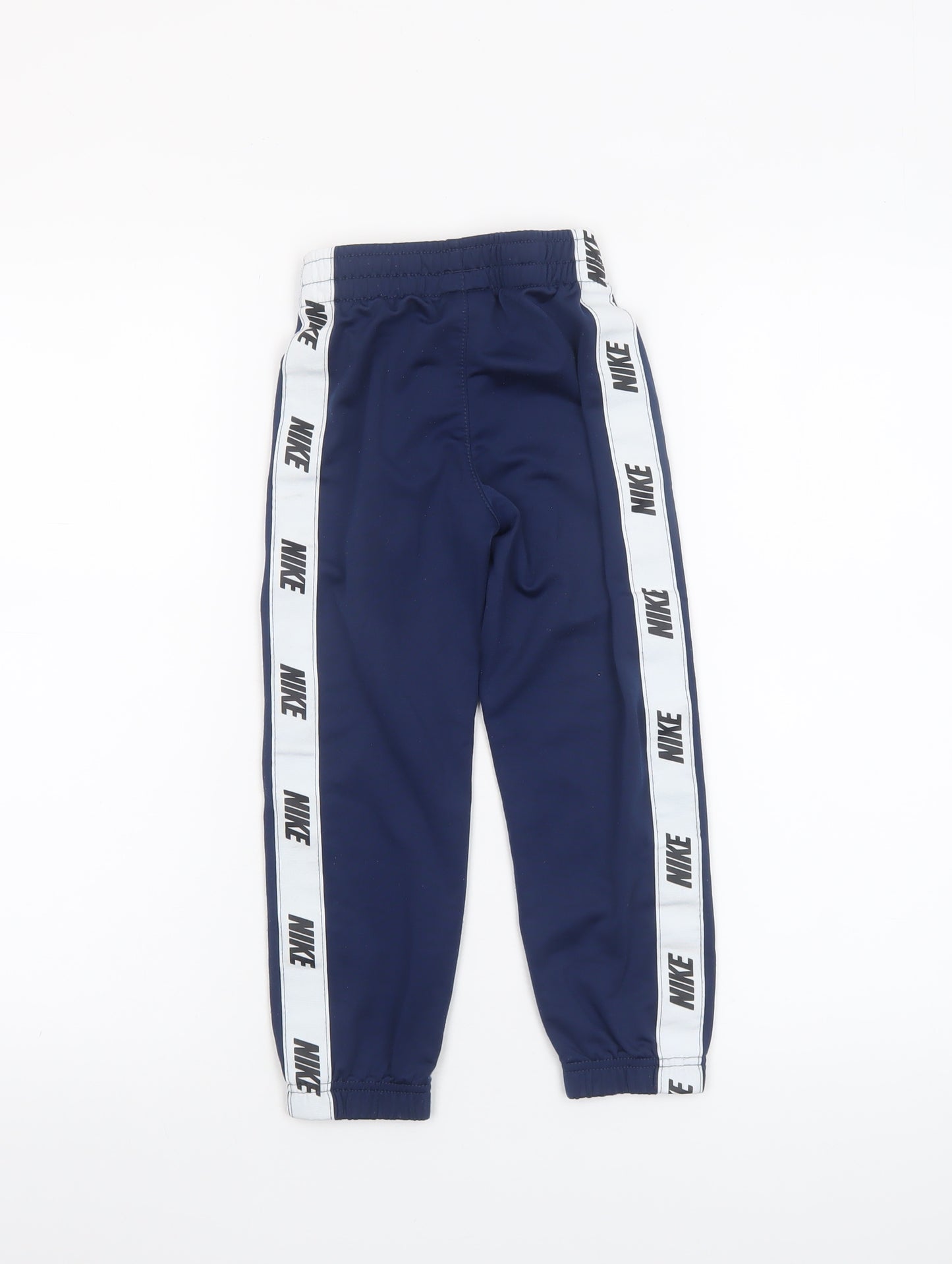 Nike Boys Blue Jogger Trousers 4-5 Years Elastic Waist Sports Pants