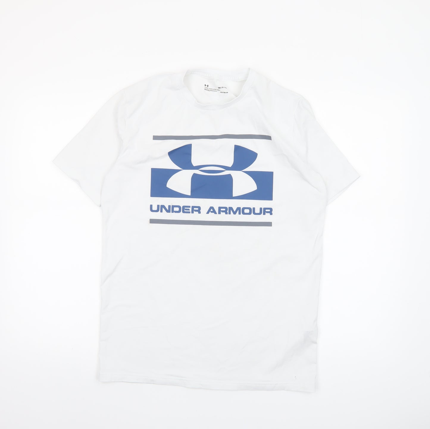 Under Armour Men’s White Short Sleeve HeatGear Sport T-Shirt Size S Relaxed Fit