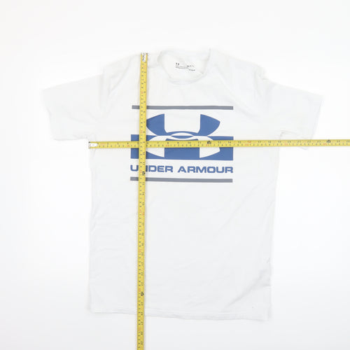 Under Armour Men’s White Short Sleeve HeatGear Sport T-Shirt Size S Relaxed Fit