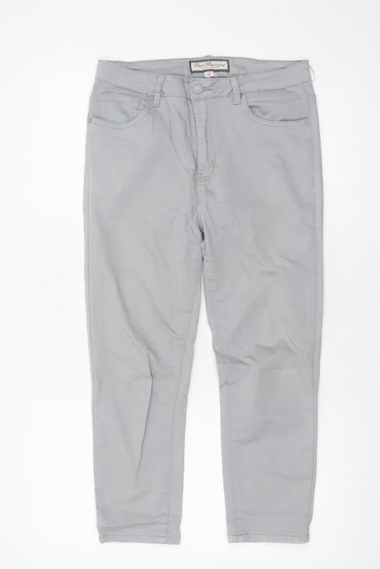 Paco Boutique Women Grey Size 12 Chino Trousers