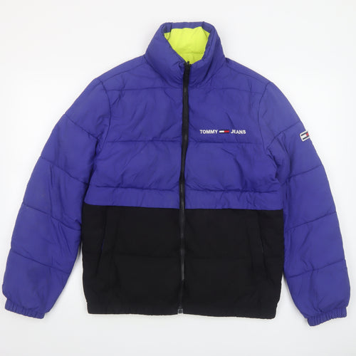 Tommy Jeans Men's Blue Puffer Jacket XS Winter Casual