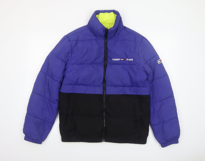 Tommy Jeans Men's Blue Puffer Jacket XS Winter Casual